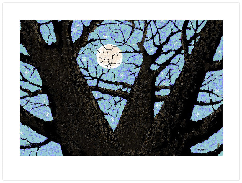 Tree and Moon